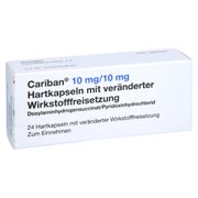 Cariban 10 Mg/10 mg Hartk.m.veränd.Wirks 24 St