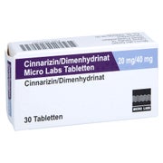 Cinnarizin/dimenhydrinat Micro Labs 20/4 30 St
