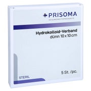 Hydrokolloid-verband dünn 10x10 cm 5 St