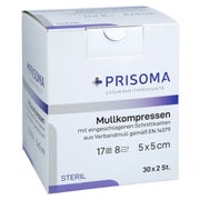 Mullkompressen Prisoma 5x5 cm steril 8fa 30X2 St