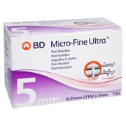BD Micro-fine Ultra Pen-Nadeln 0,25x5 mm 100 St