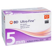 BD Ultra-fine Pen-nadeln 5 mm 31 G 0,25 105 St