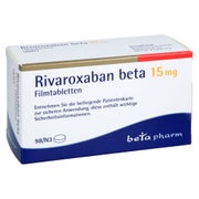 Rivaroxaban Beta 15 Mg Filmtabletten 98 St
