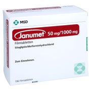 Janumet 50 Mg/1000 mg Filmtabletten 196 St