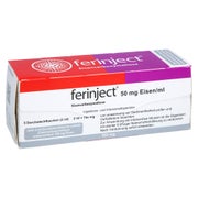 Ferinject 50 Mg Eisen/ml Inj.-/inf.-dispers.100mg 5X2 ml