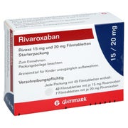 Rivaxa 15 Mg+20 Mg Filmtabletten Starterp.42+7 St. 1 P