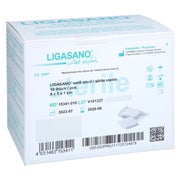 Ligasano Weiß Verband 1x5x5 Cm Steril 10 St