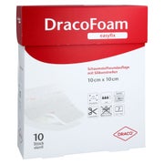 Dracofoam Easyfix Schaumstoff Wundauflage 10x10 Cm 10 St
