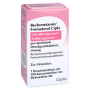 Beclometason/formoterol Cipla 100/6 µg 120 Hub Dos 1 St