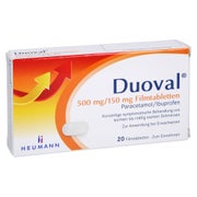Produktabbildung: Duoval 500 Mg/150 Mg Filmtabletten 20 St
