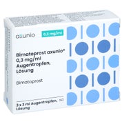 Bimatoprost Axunio 0,3 Mg/ml Augentropfen Lösung 3X3 ml