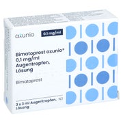 Bimatoprost Axunio 0,1 Mg/ml Augentropfen Lösung 3X3 ml