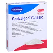 Sorbalgon Classic 5x5 Cm Calciumalginat-kompresse 10 St