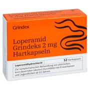 Produktabbildung: Loperamid Grindeks 2 Mg Hartkapseln 12 St