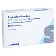 Amoxclav-sandoz 875 Mg/125 Mg Filmtabletten 14 St