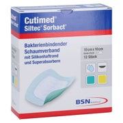 Cutimed Siltec Sorbact B Pu-verb.10x10 Cm 12 St