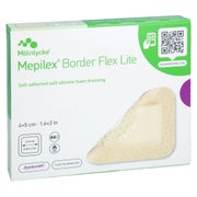 Produktabbildung: Mepilex Border Flex Lite Schaumverband 4x5 Cm 10 St