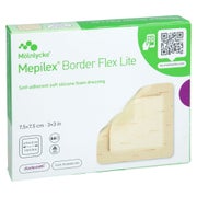 Produktabbildung: Mepilex Border Flex Lite Schaumverband 7,5x7,5 Cm 5 St