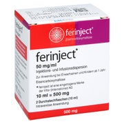 Ferinject 50 Mg Eisen/ml Inj.-/inf.-dispers.500mg 2X10 ml