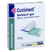 Cutimed Sorbact Gel Kompressen 7,5x7,5 Cm 12 St
