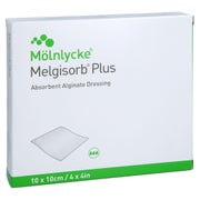 Melgisorb Plus Alginat Verband 10x10 Cm Steril 10 St