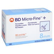 Bd Micro-fine+ Pen-nadeln 0.25x8 Mm 31 G 100 St