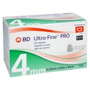Bd Ultra-fine Pro Pen-nadeln 4 Mm 32 G 0,23 Mm 105 St